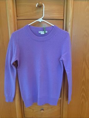 Enzo Mantovani Purple Crewneck cashmere Sweater